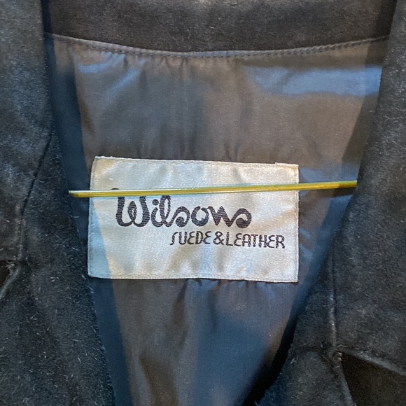 Vintage 1980s Black Suede Wilson Coat - Picture 3 of 7